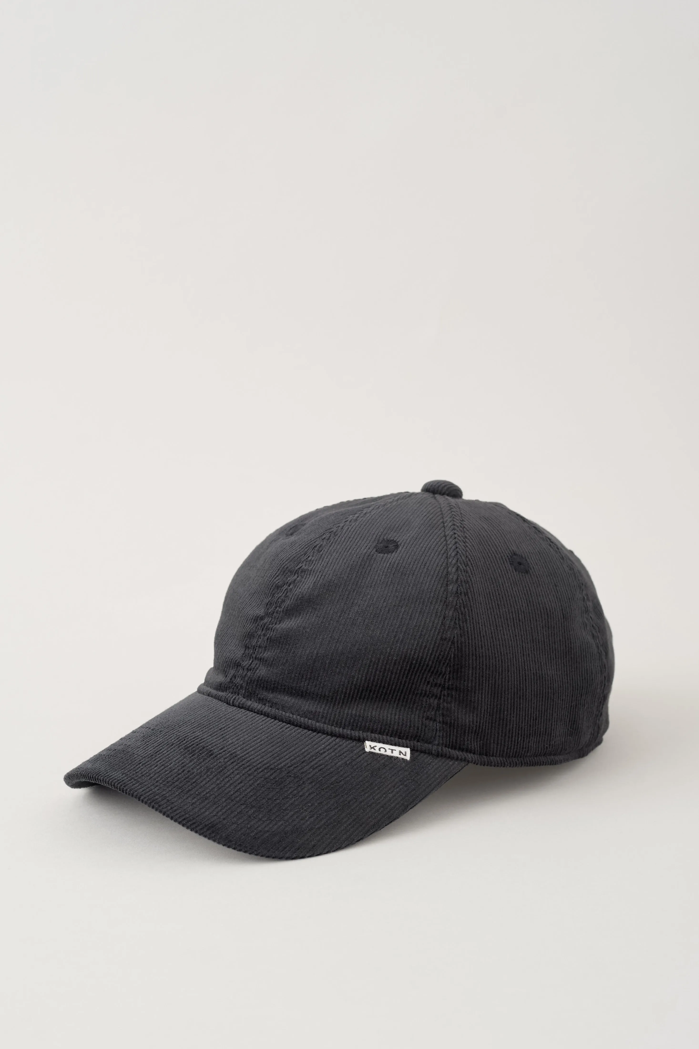 Cord Field Cap in Black