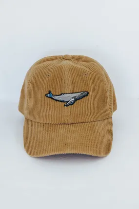 Corduroy Dad Hat - Humpback Whale