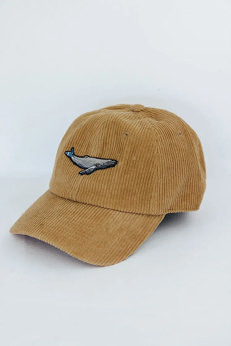 Corduroy Dad Hat - Humpback Whale