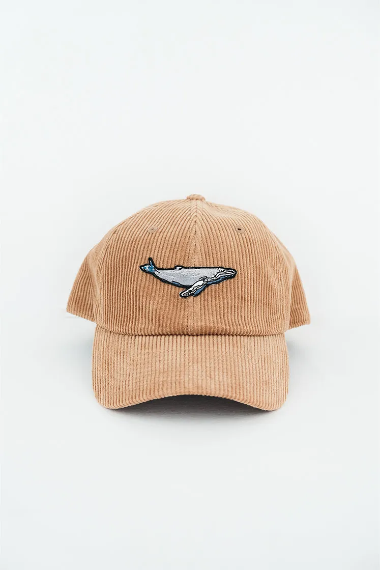 Corduroy Dad Hat - Humpback Whale