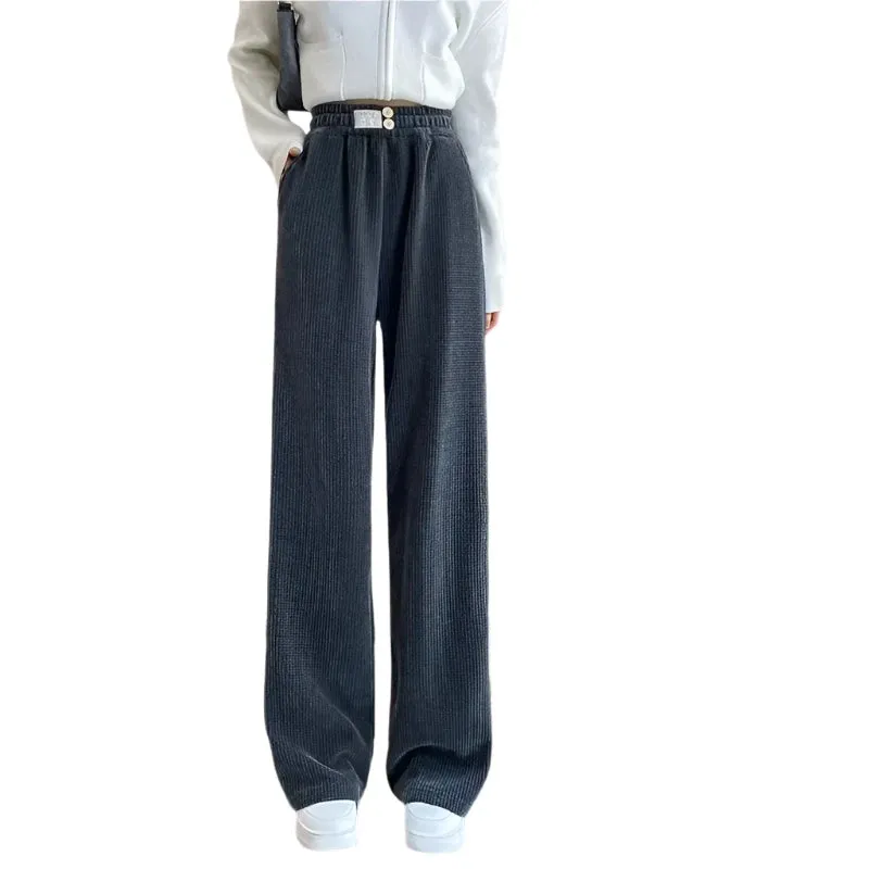 Corduroy Loose Thickened Wide Leg Sweatpants