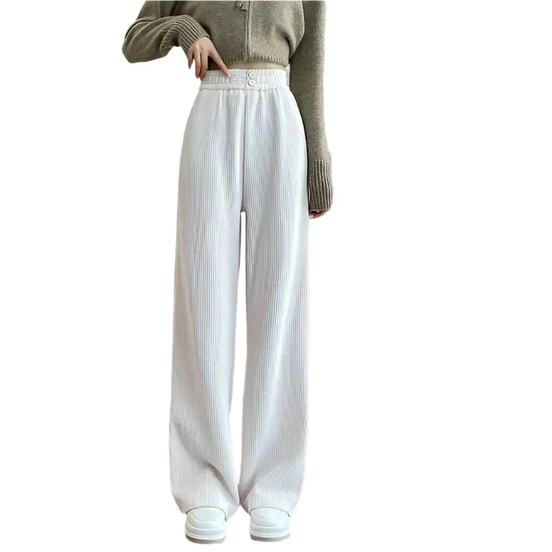 Corduroy Loose Thickened Wide Leg Sweatpants