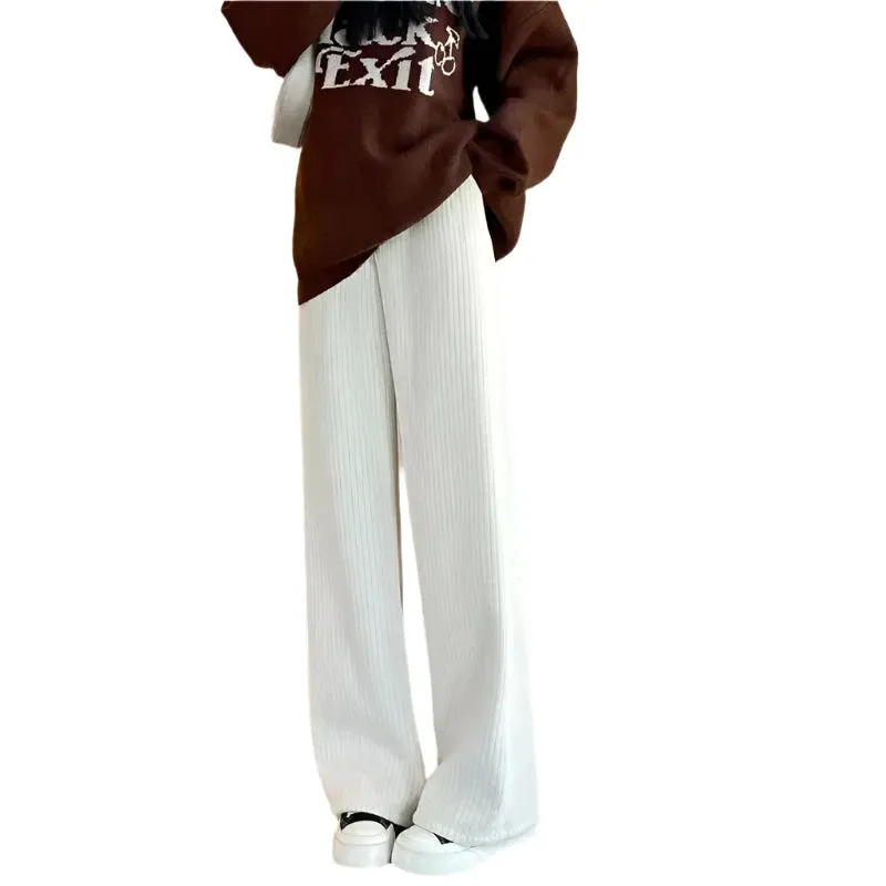 Corduroy Loose Thickened Wide Leg Sweatpants