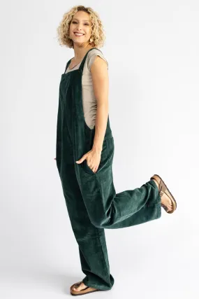 Corduroy Overalls - Midnight Teal