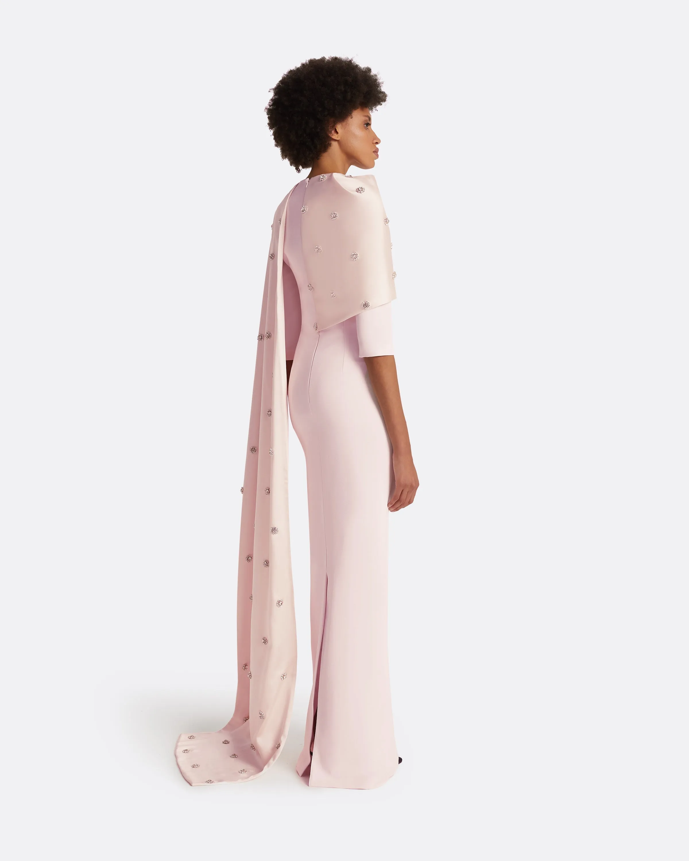 Cosette Barely Pink Long Dress