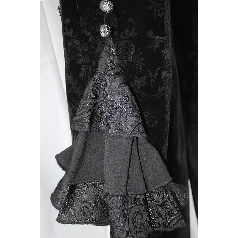 CT13301 gothic Lotus leaf corsage false two-piece women Gothic swallow-tailed coats