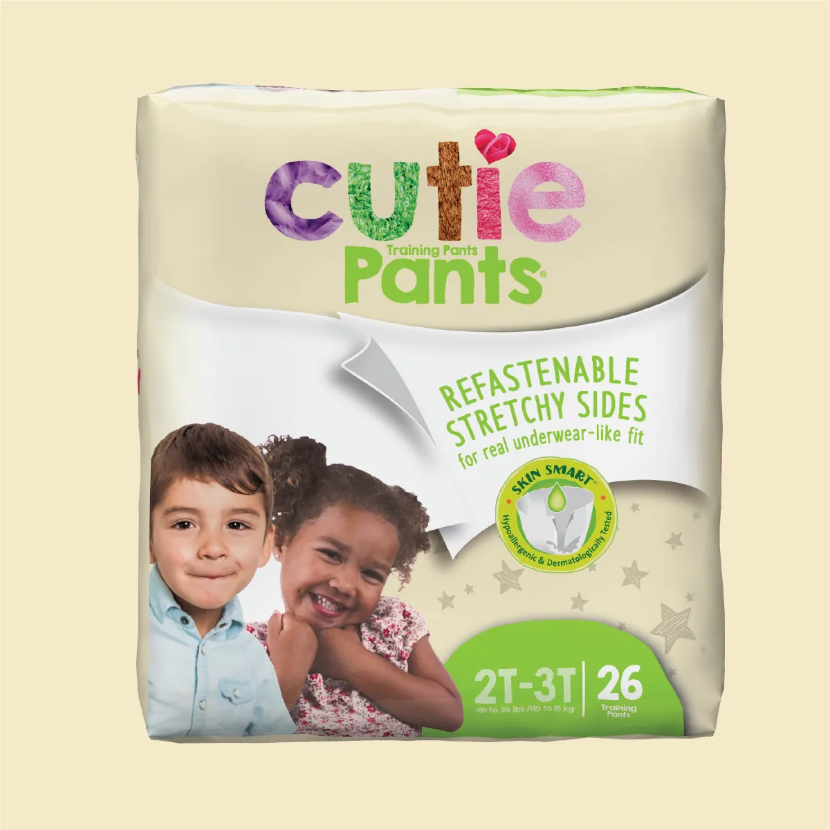 Cutie Pant Training Pant - Unisex 2T-3T, Pack of 26