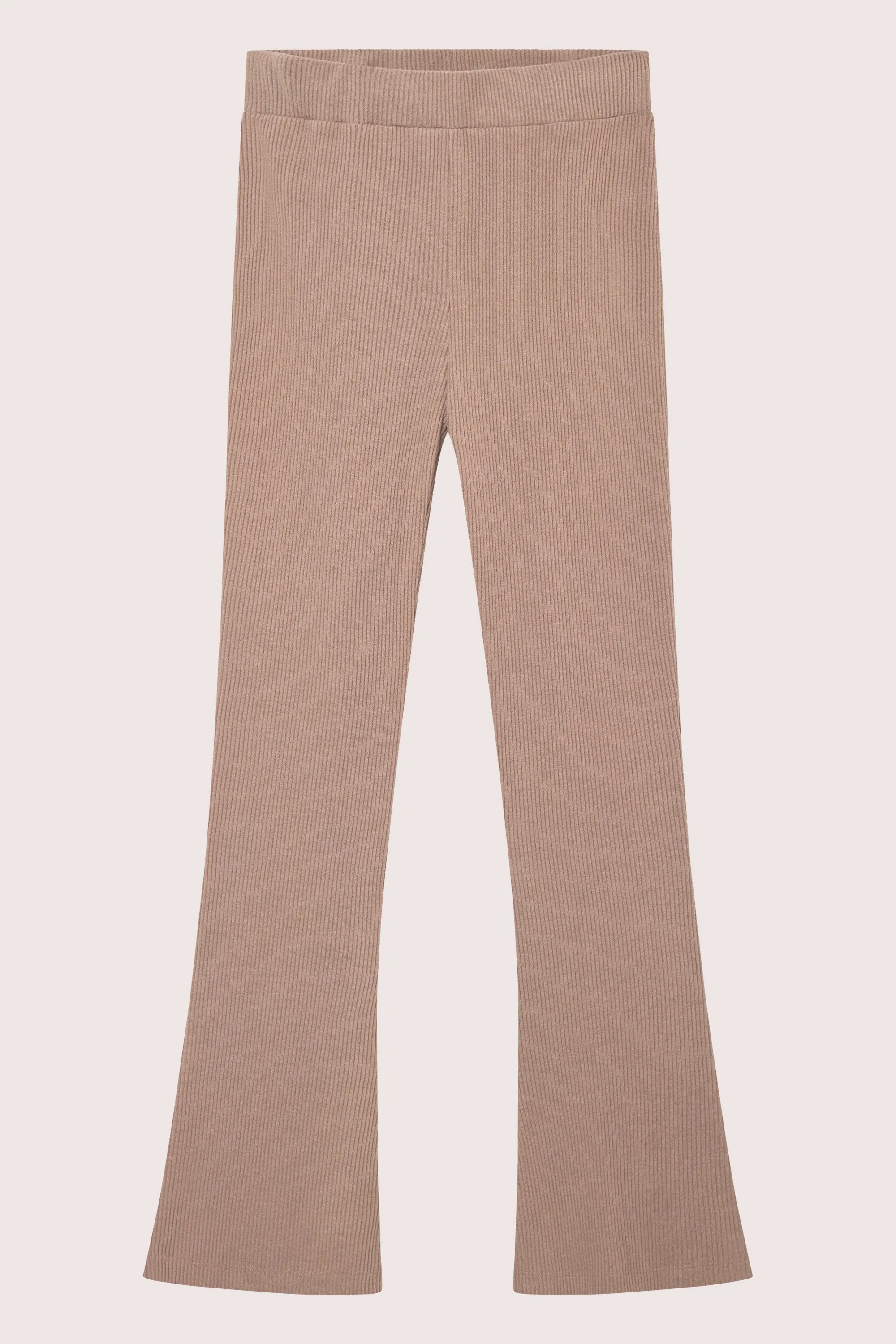 Daniela Rib Trouser - Brown Melange