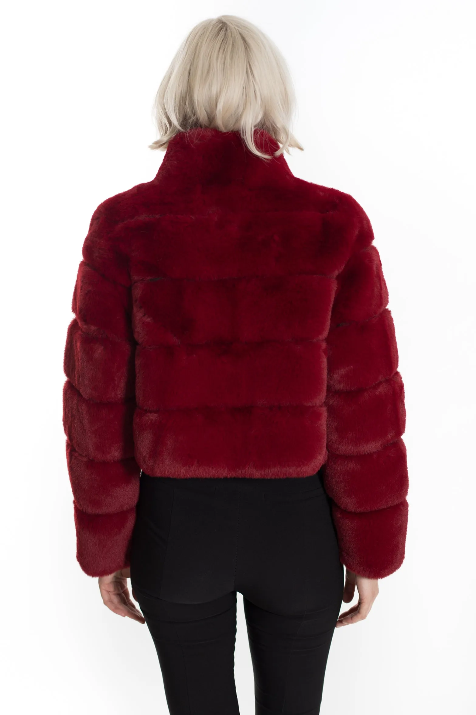 DEVON - Cropped Fur Jacket