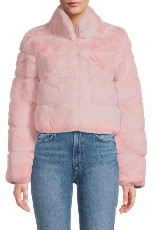 DEVON - Cropped Fur Jacket