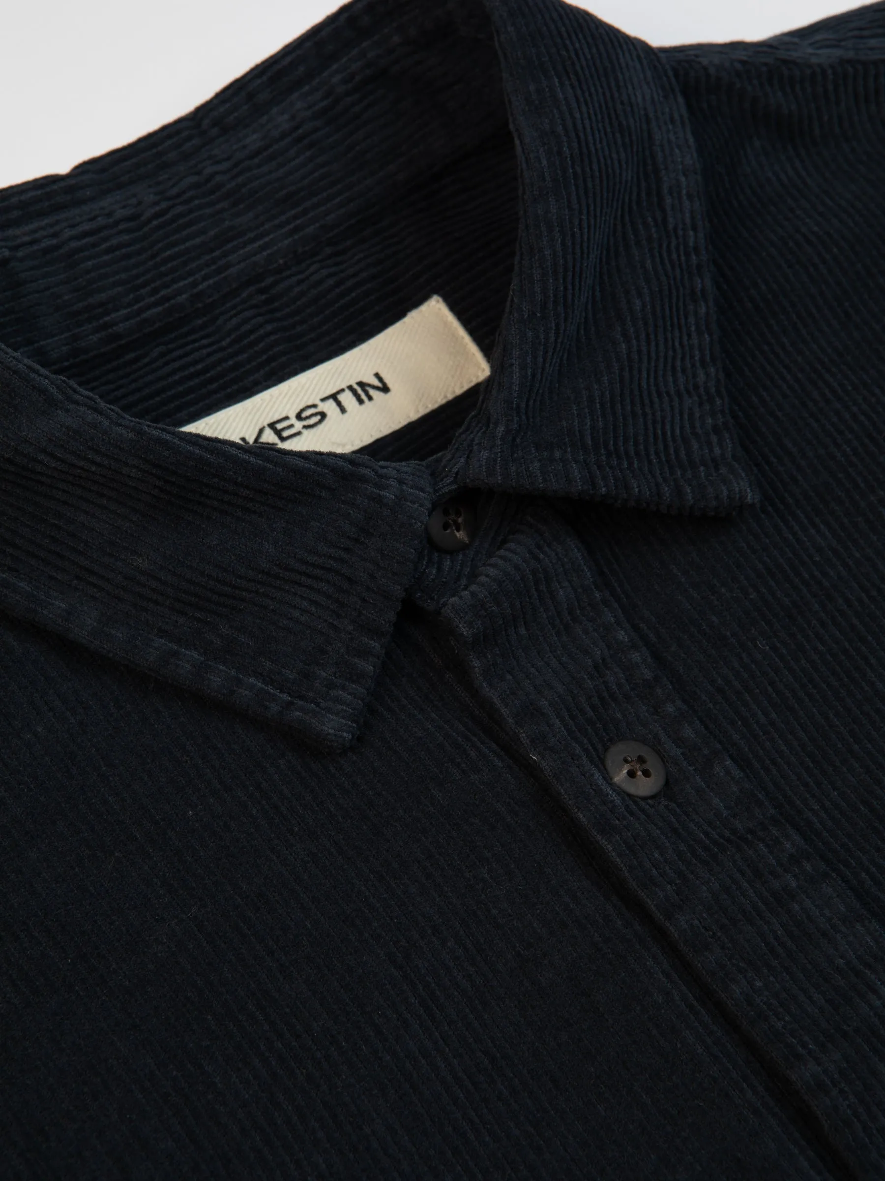 Dirleton Shirt In Navy 12W Cotton Corduroy