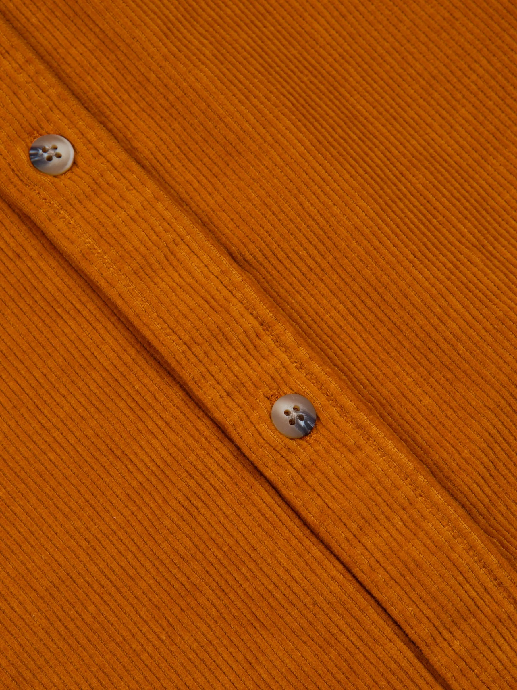 Dirleton Shirt In Saffron 12W Cotton Corduroy