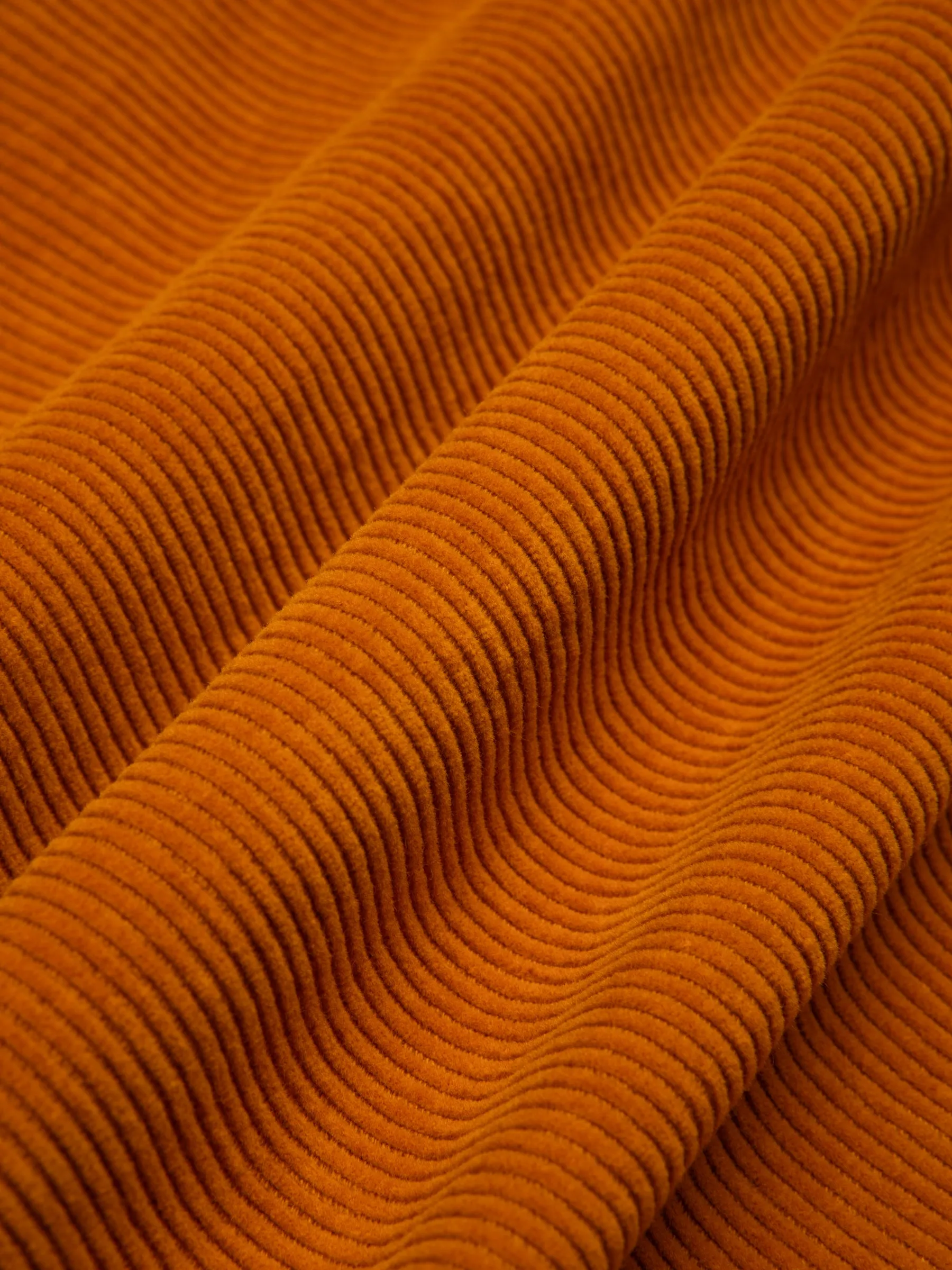 Dirleton Shirt In Saffron 12W Cotton Corduroy