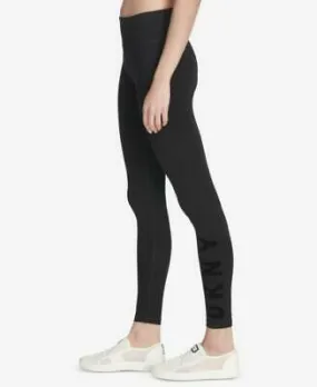 Dkny Sport Flocked-Logo High-Waist Leggings