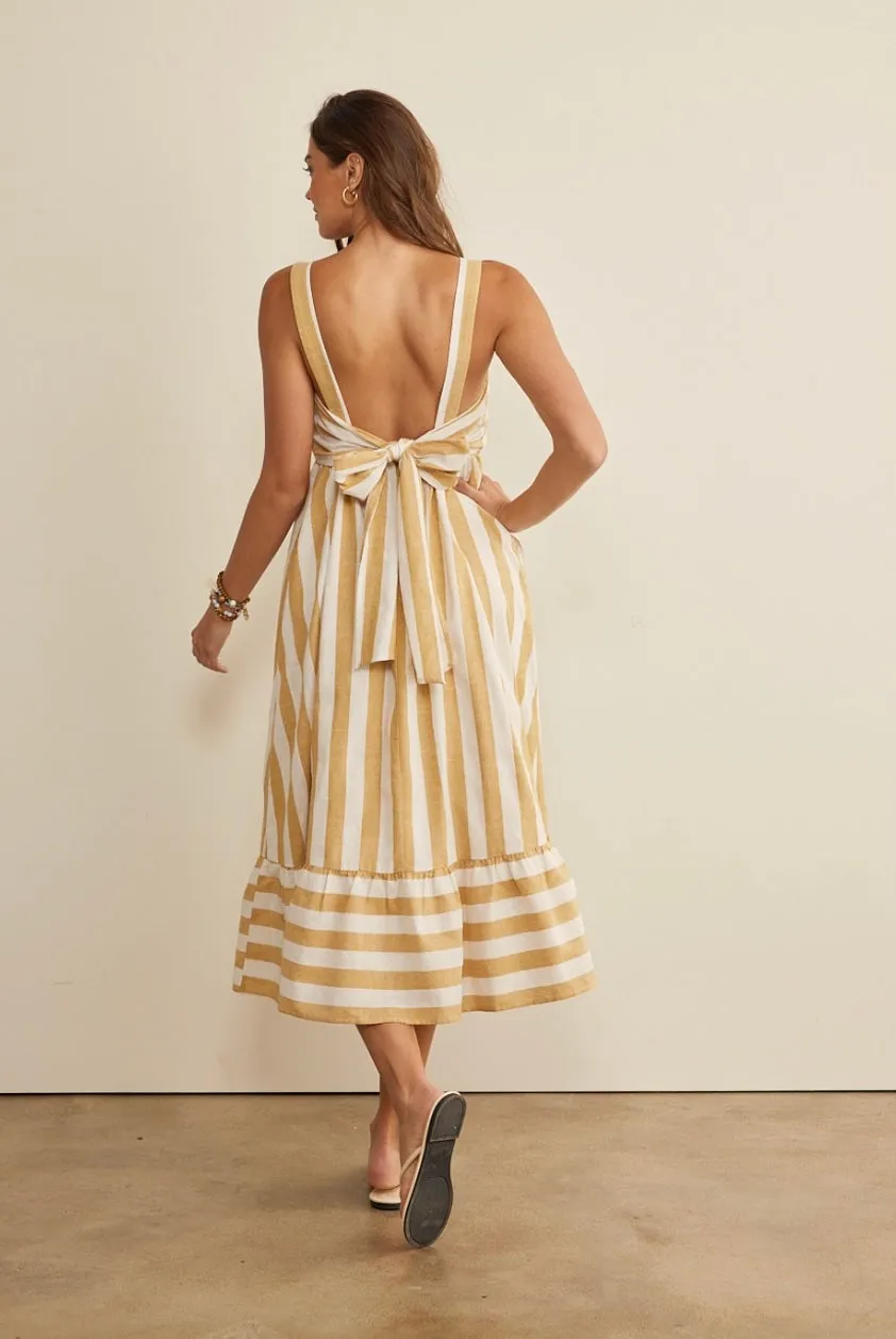 Dress to Impress Striped Midi Dress