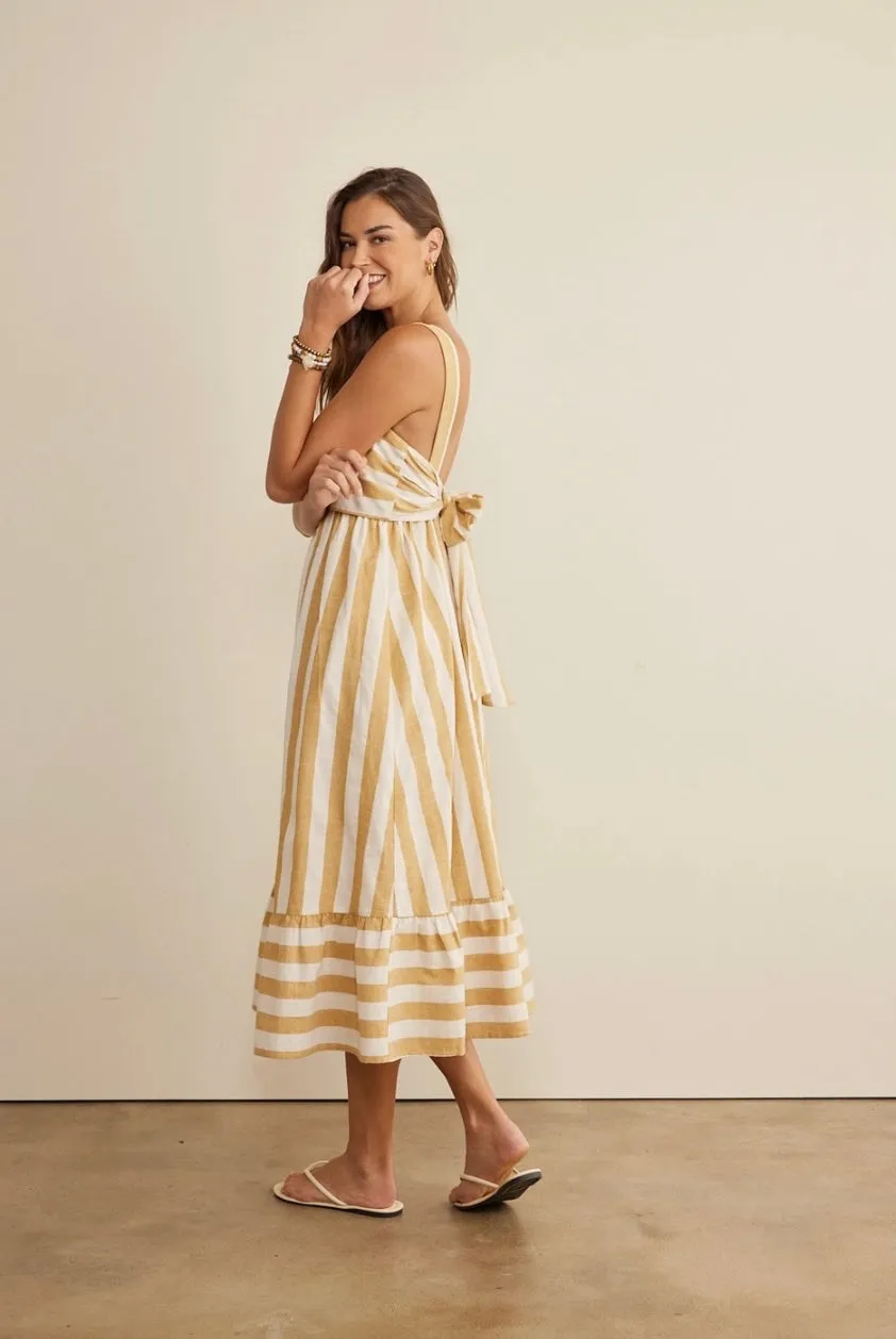 Dress to Impress Striped Midi Dress