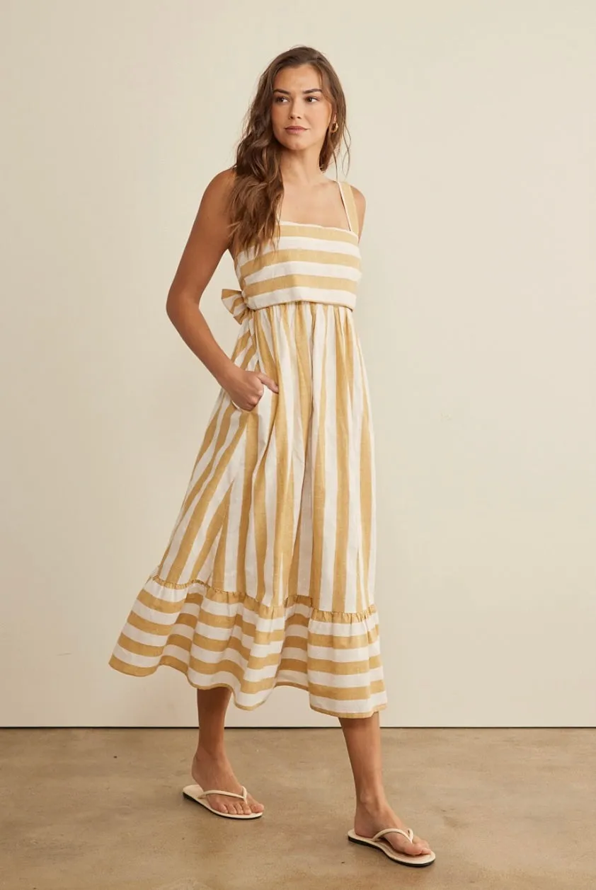 Dress to Impress Striped Midi Dress