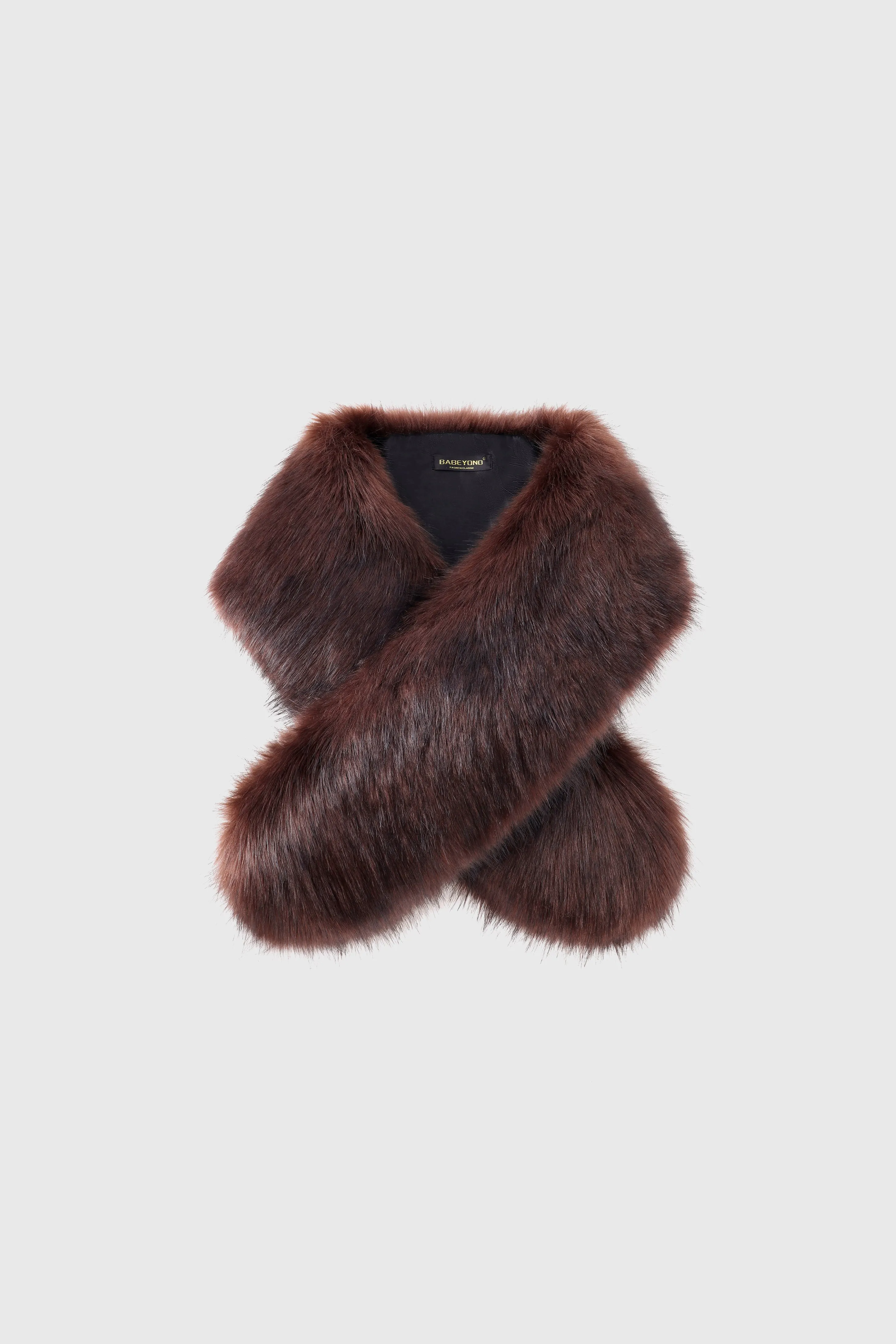 Elegant Faux Fur Shoulder Collar Scarf