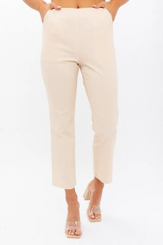 Elevated Ease High Waist Cropped Pants