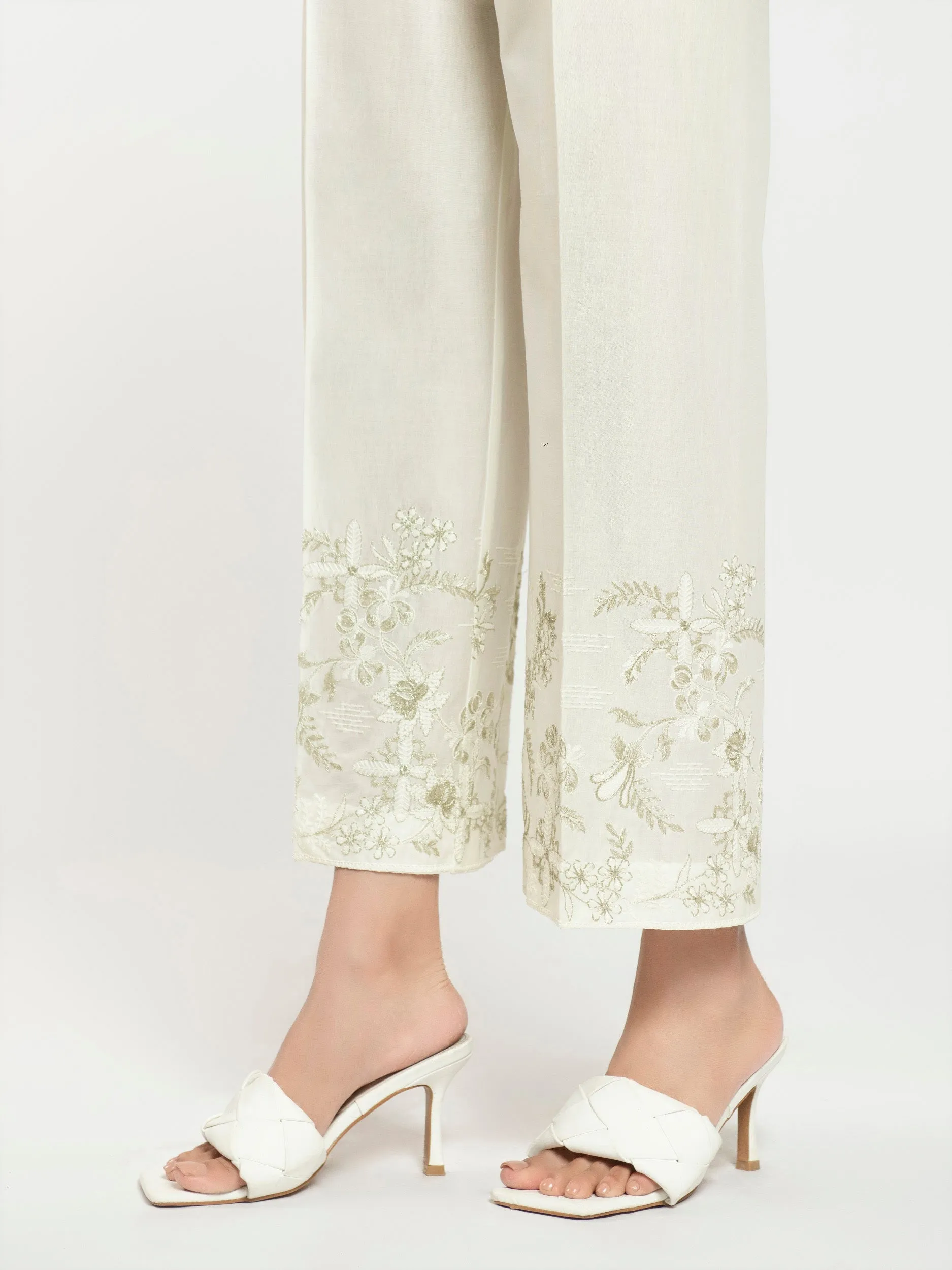 Embroidered Boot Cut Pant