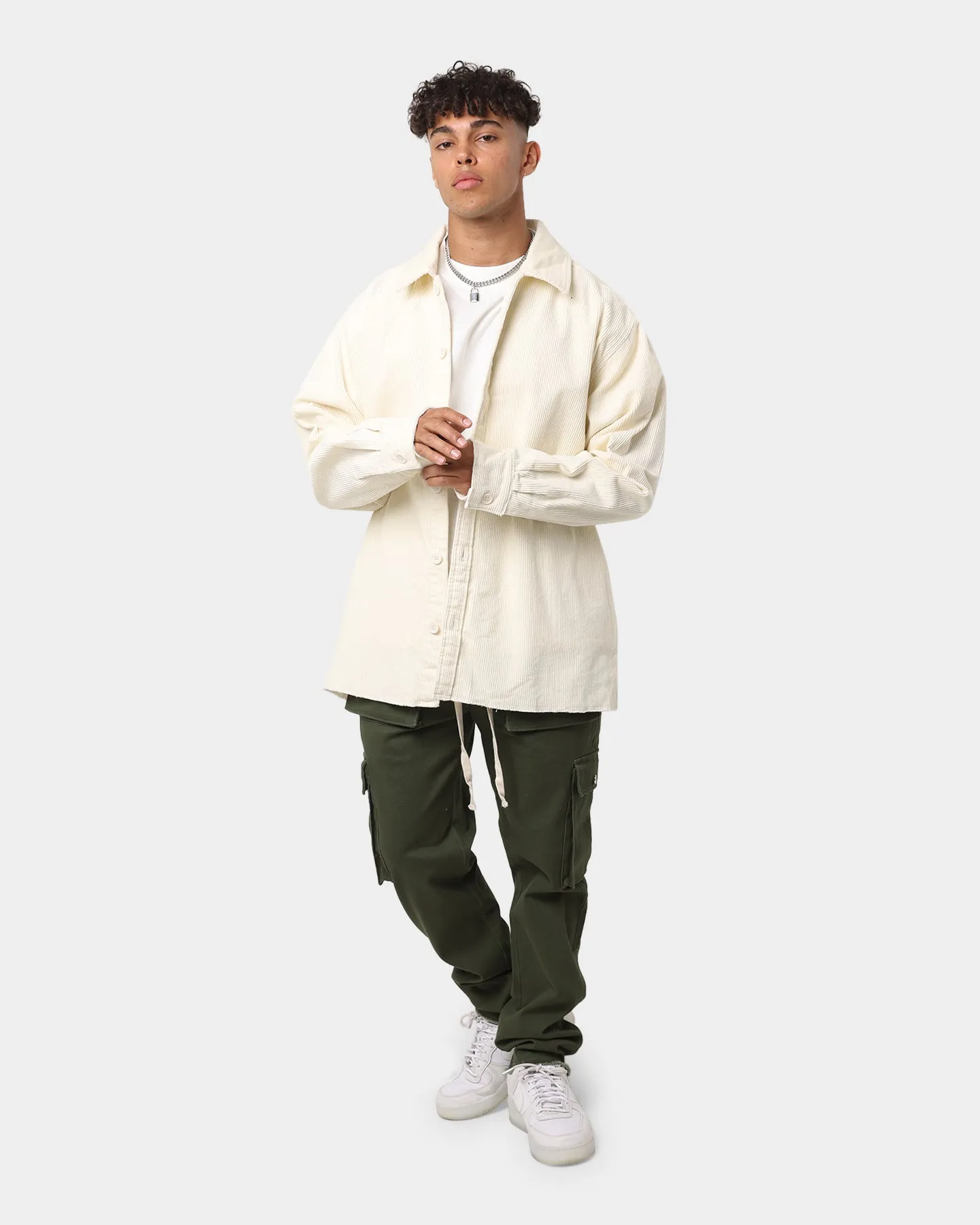 EN ES Choppa Corduroy Shirt Off White