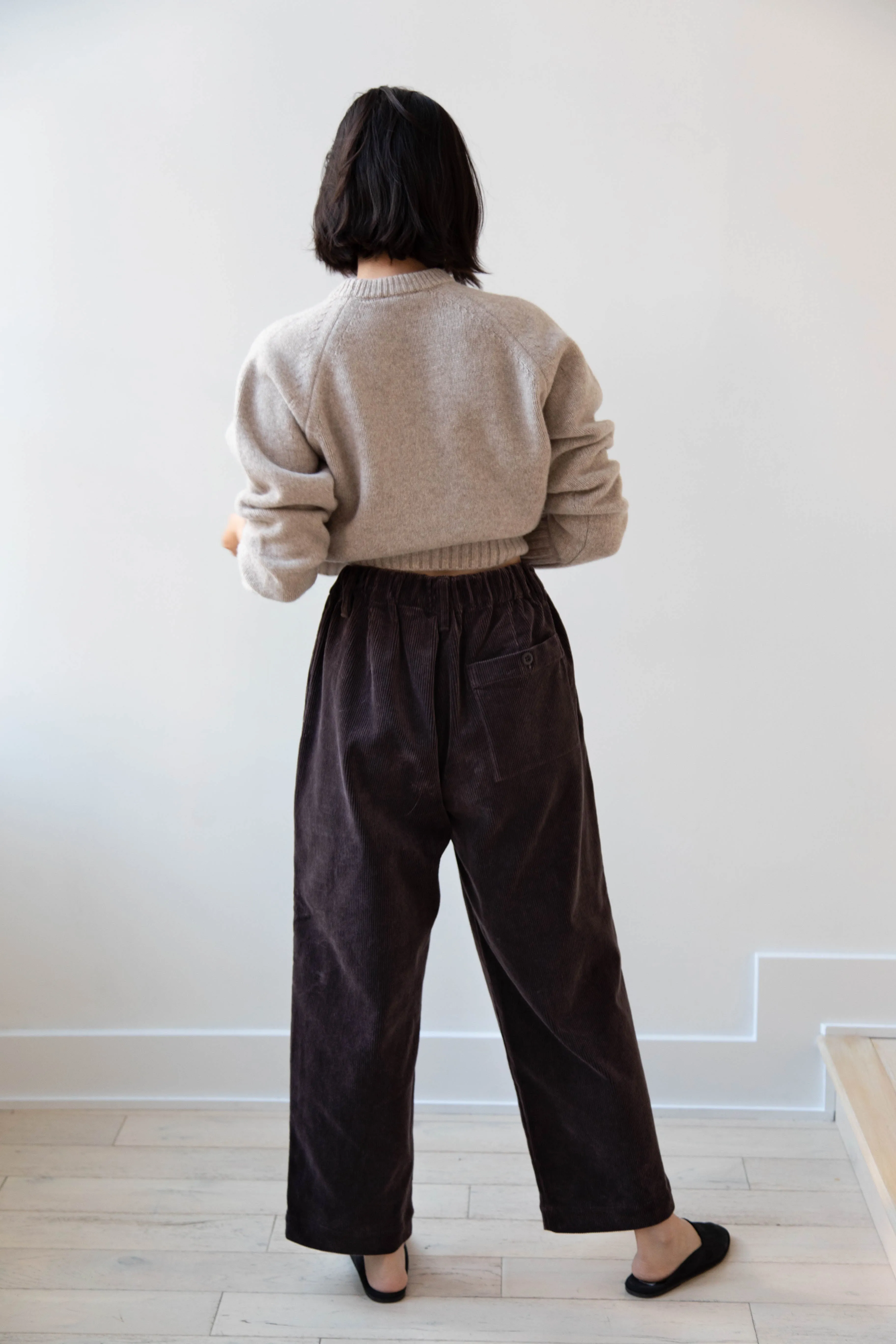 Evan Kinori | Elastic Pants in Cotton Corduroy