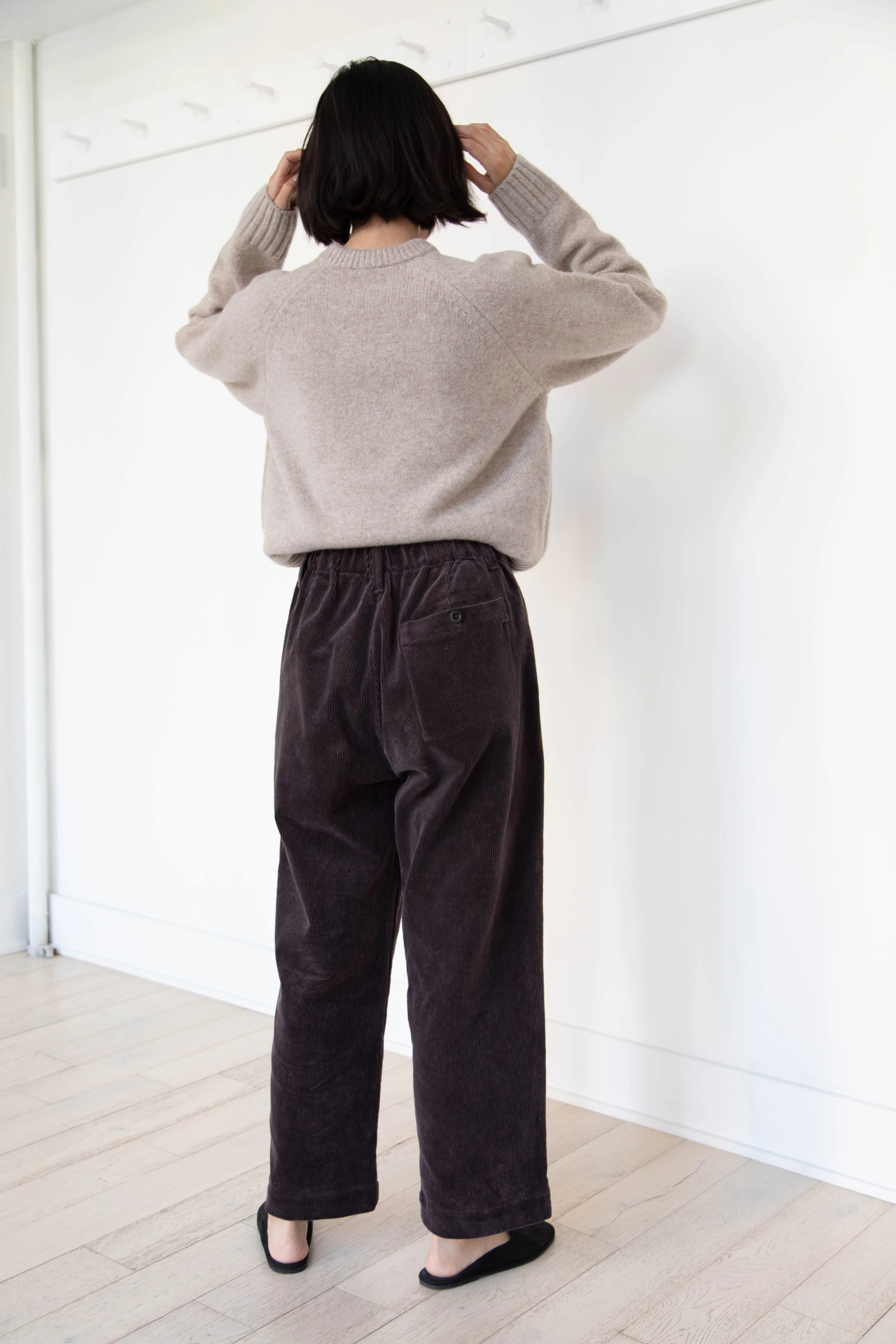 Evan Kinori | Elastic Pants in Cotton Corduroy