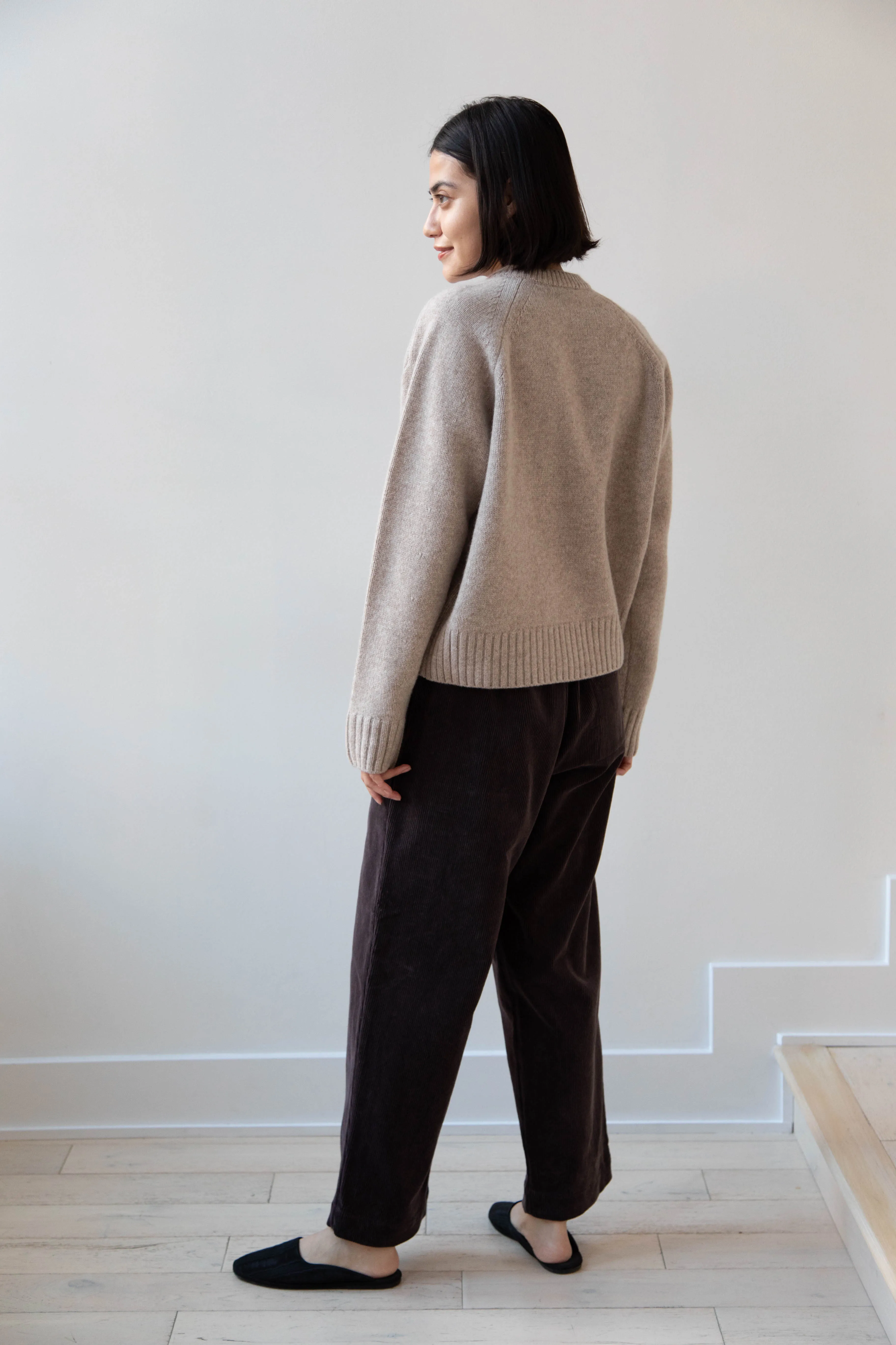 Evan Kinori | Elastic Pants in Cotton Corduroy