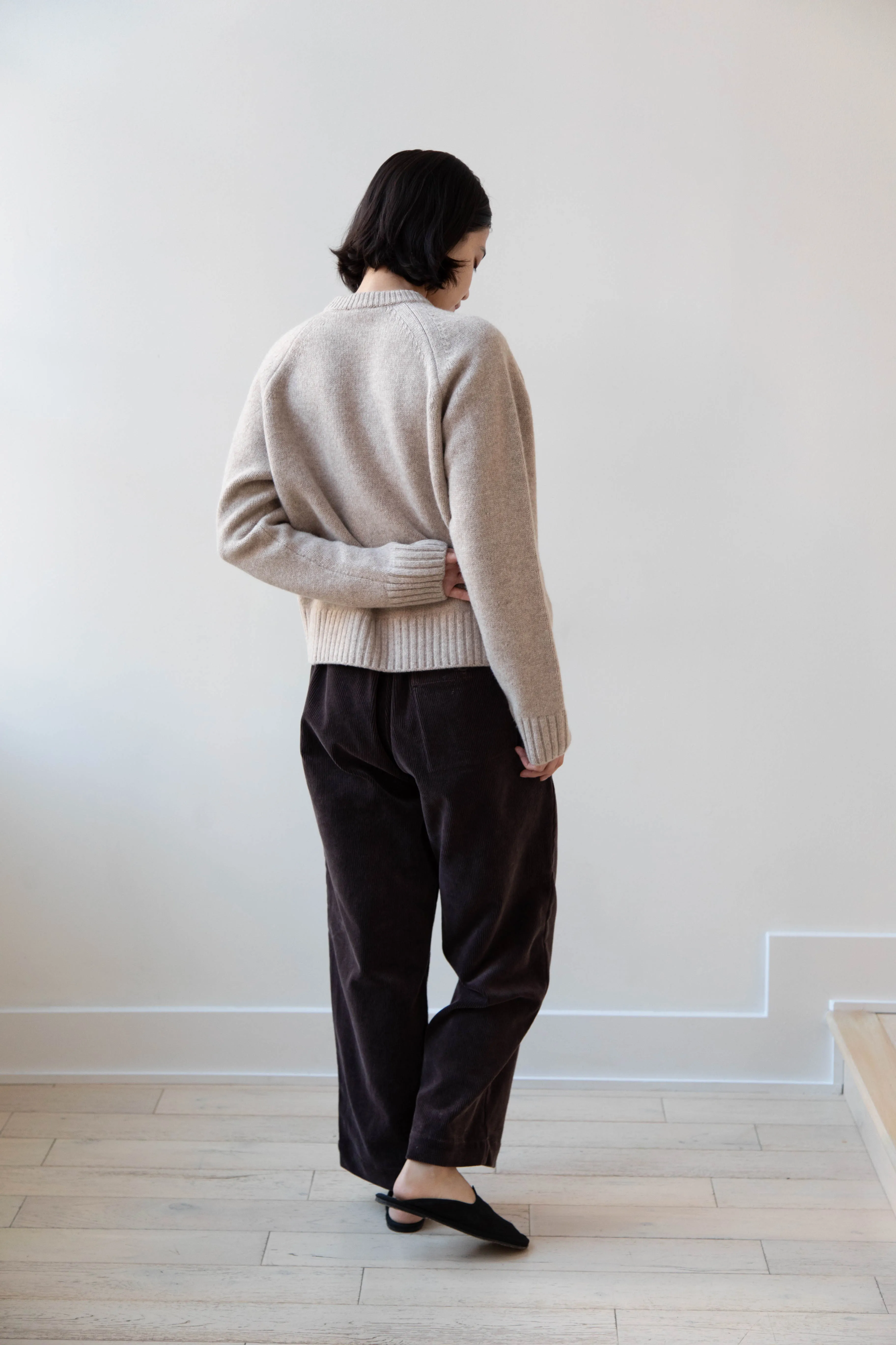 Evan Kinori | Elastic Pants in Cotton Corduroy