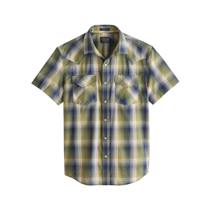 Frontier Shirt Green/Navy Plaid