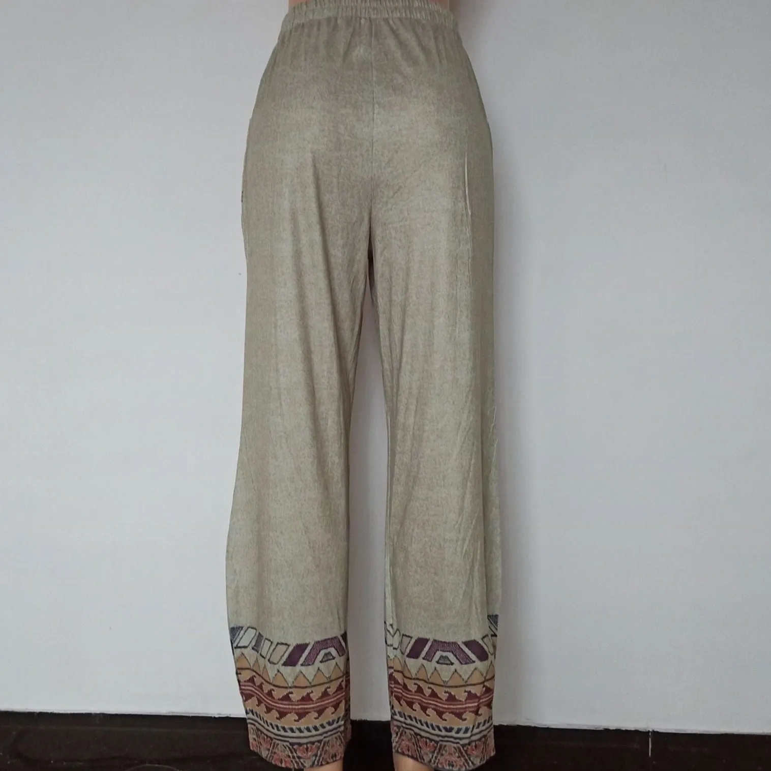 Geo High Waist Wide Leg Pants | Zen