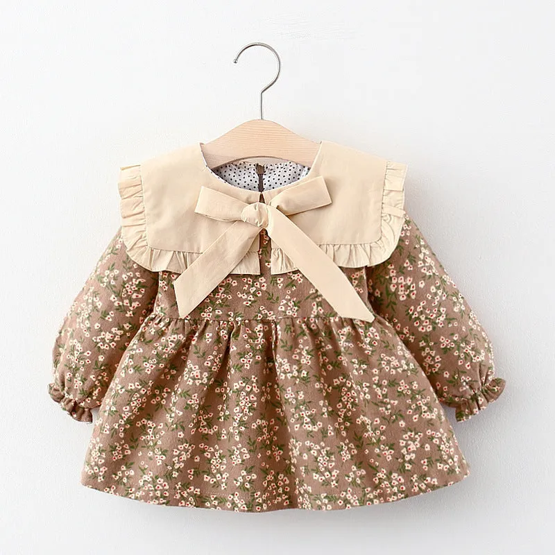 Girls Fashion Personality Floral Princess Dress