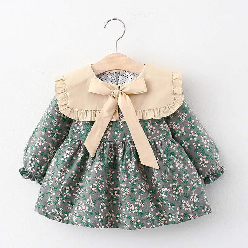 Girls Fashion Personality Floral Princess Dress