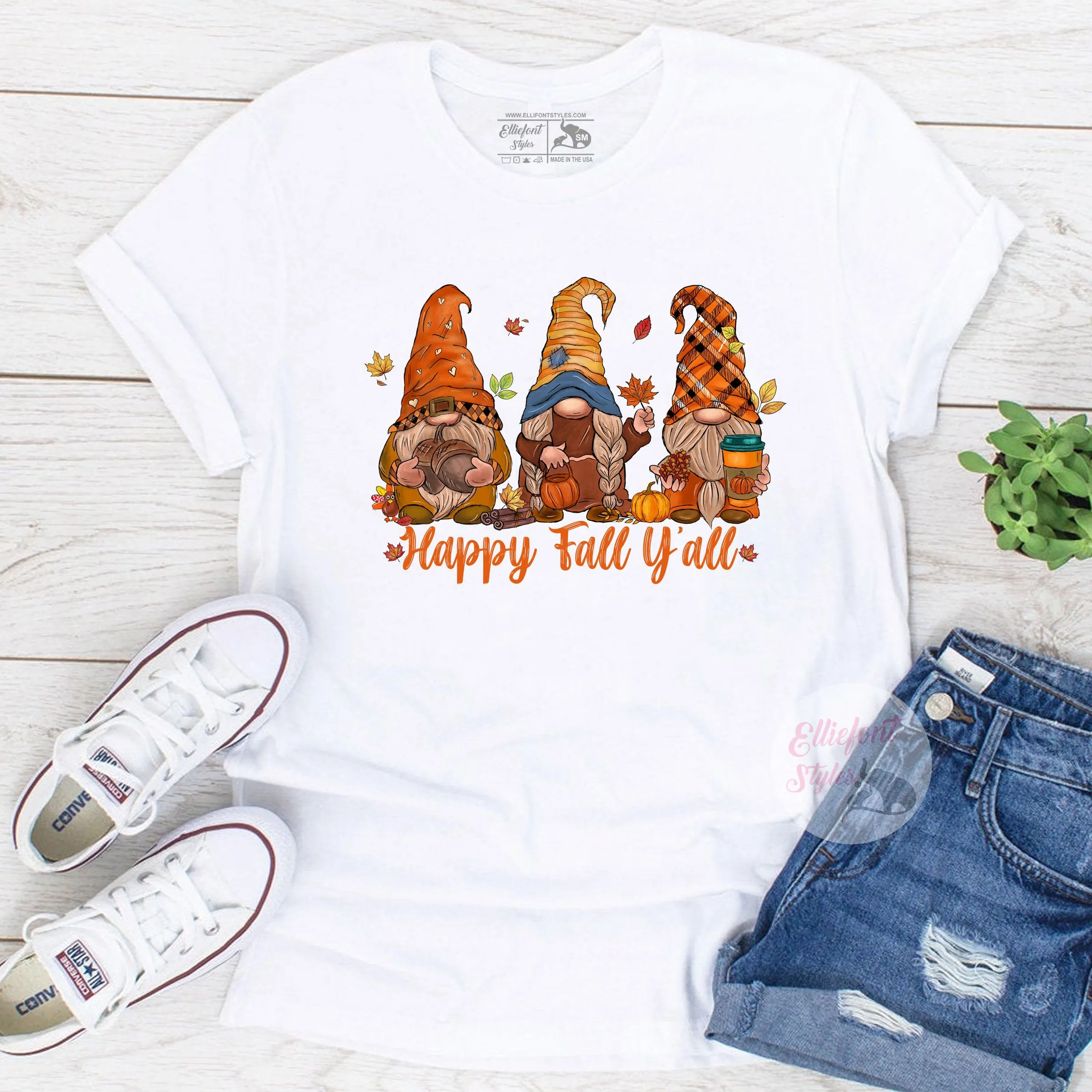 Gnome Happy Fall Y'all Shirt