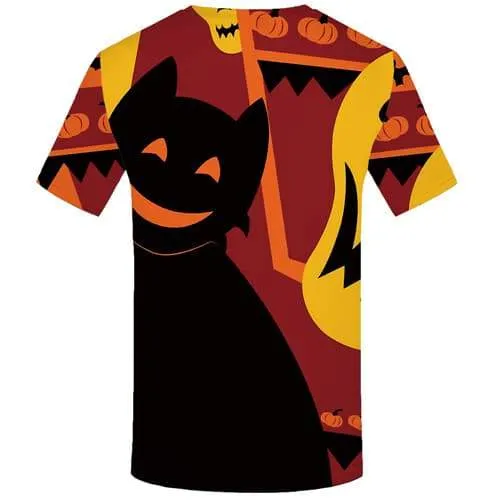 Halloween T-shirt Men Witch Tshirts Cool Skull T-shirts 3d Pumpkin Tshirt Printed Cosplay Shirt Print Short Sleeve Punk Rock Men