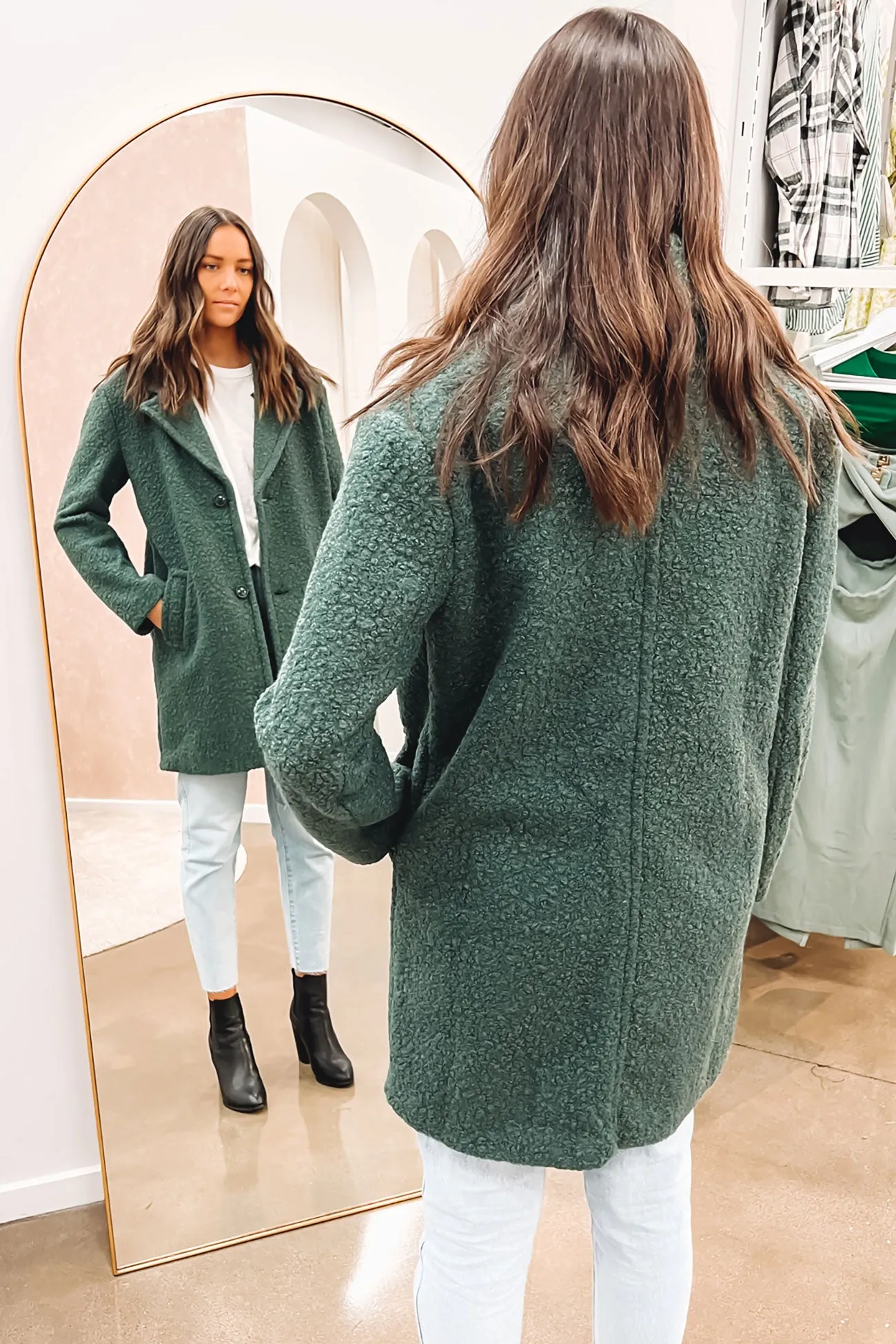 Henderson Teddy Coat Green