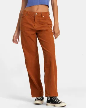 Heritage Corduroy Wide Leg Pants - Caramel