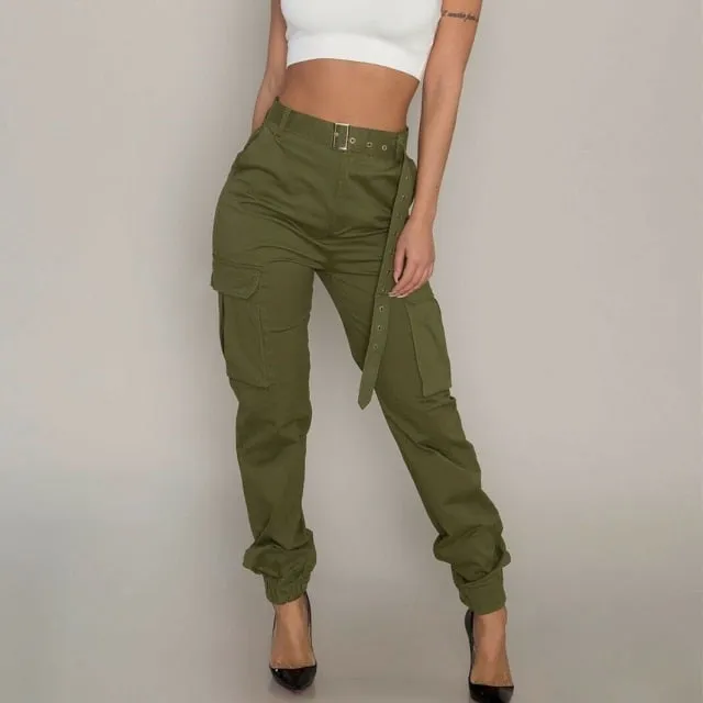 High Waist Cargo Pants