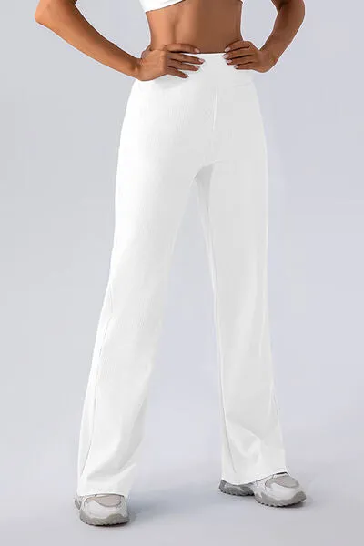 High Waist Straight Active Pants