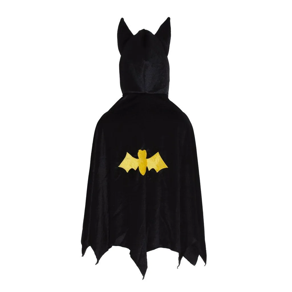 Hooded Bat Cape Black Medium