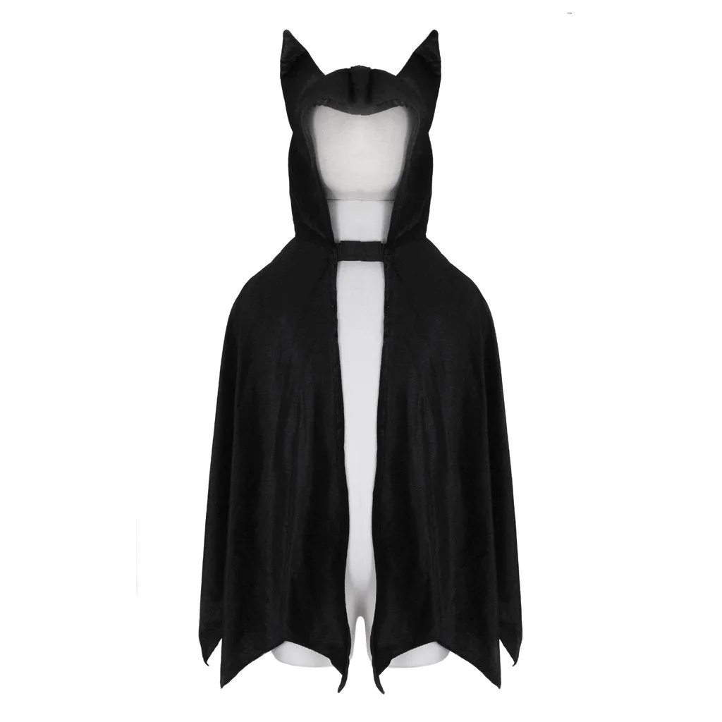 Hooded Bat Cape Black Medium