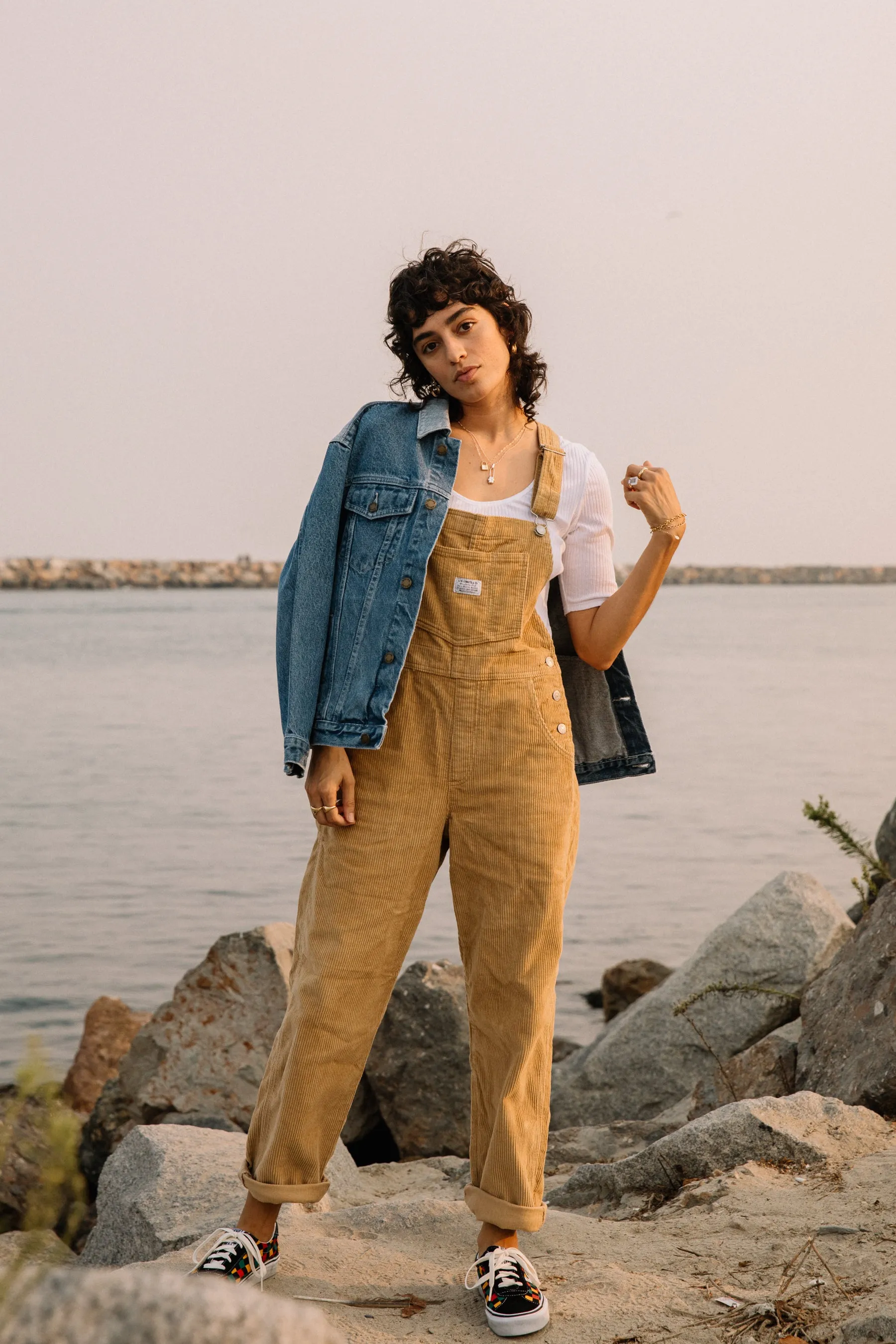 Iced Coffee Vintage Overalls