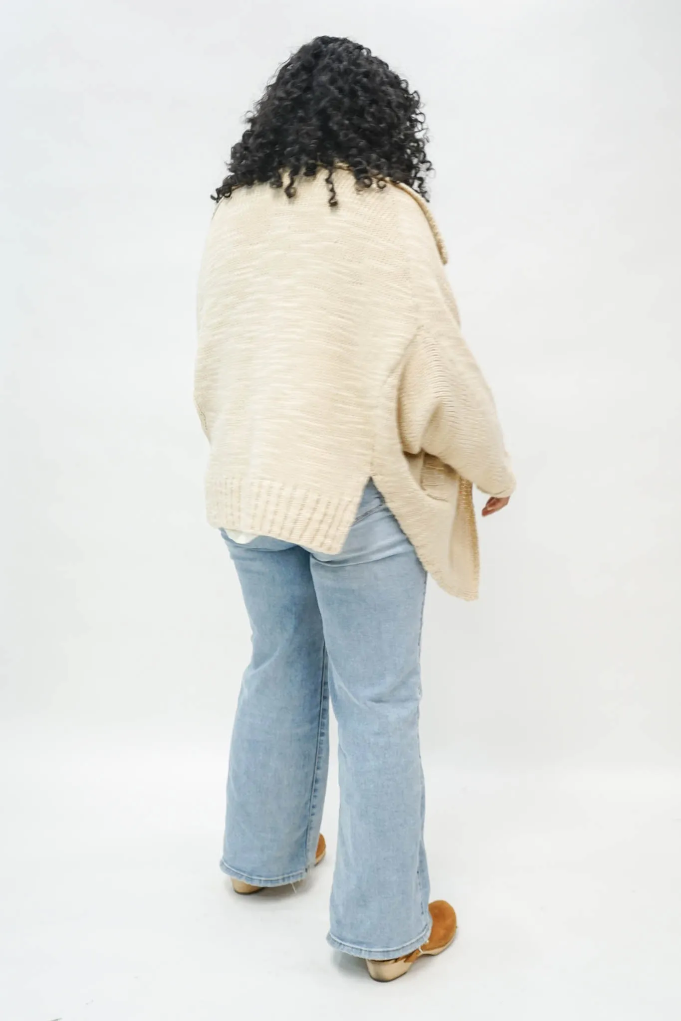 Ira Shawl Cardigan in Ivory