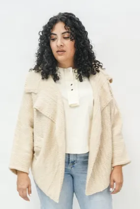 Ira Shawl Cardigan in Ivory