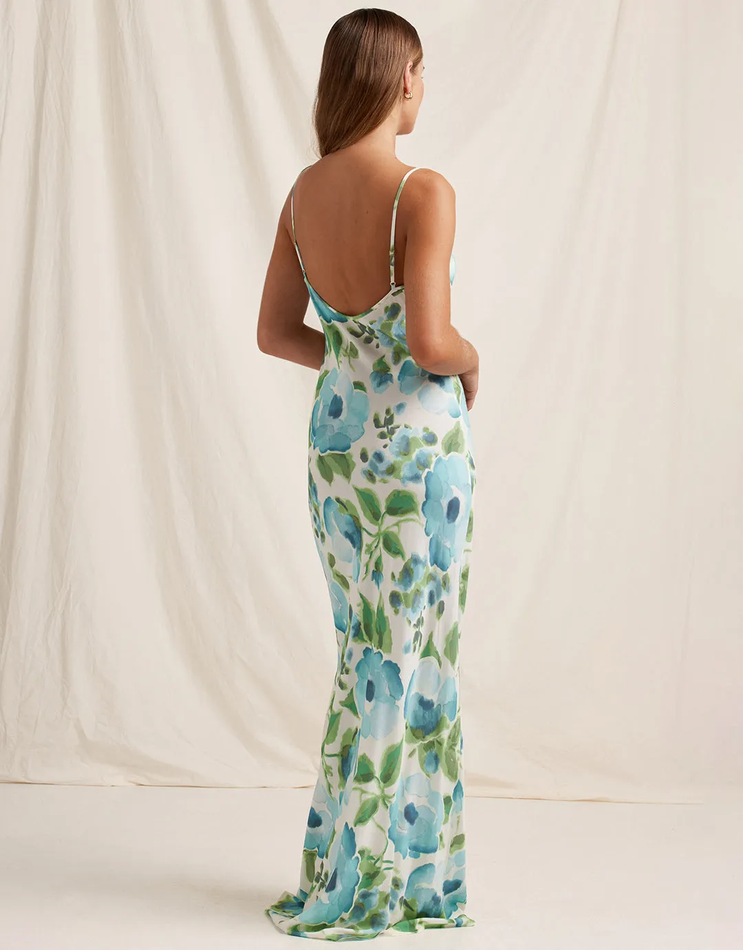 Isles Slip Maxi Dress - Watercolour