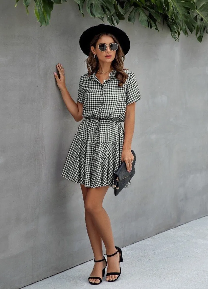 Jacie Plaid Mini Dress