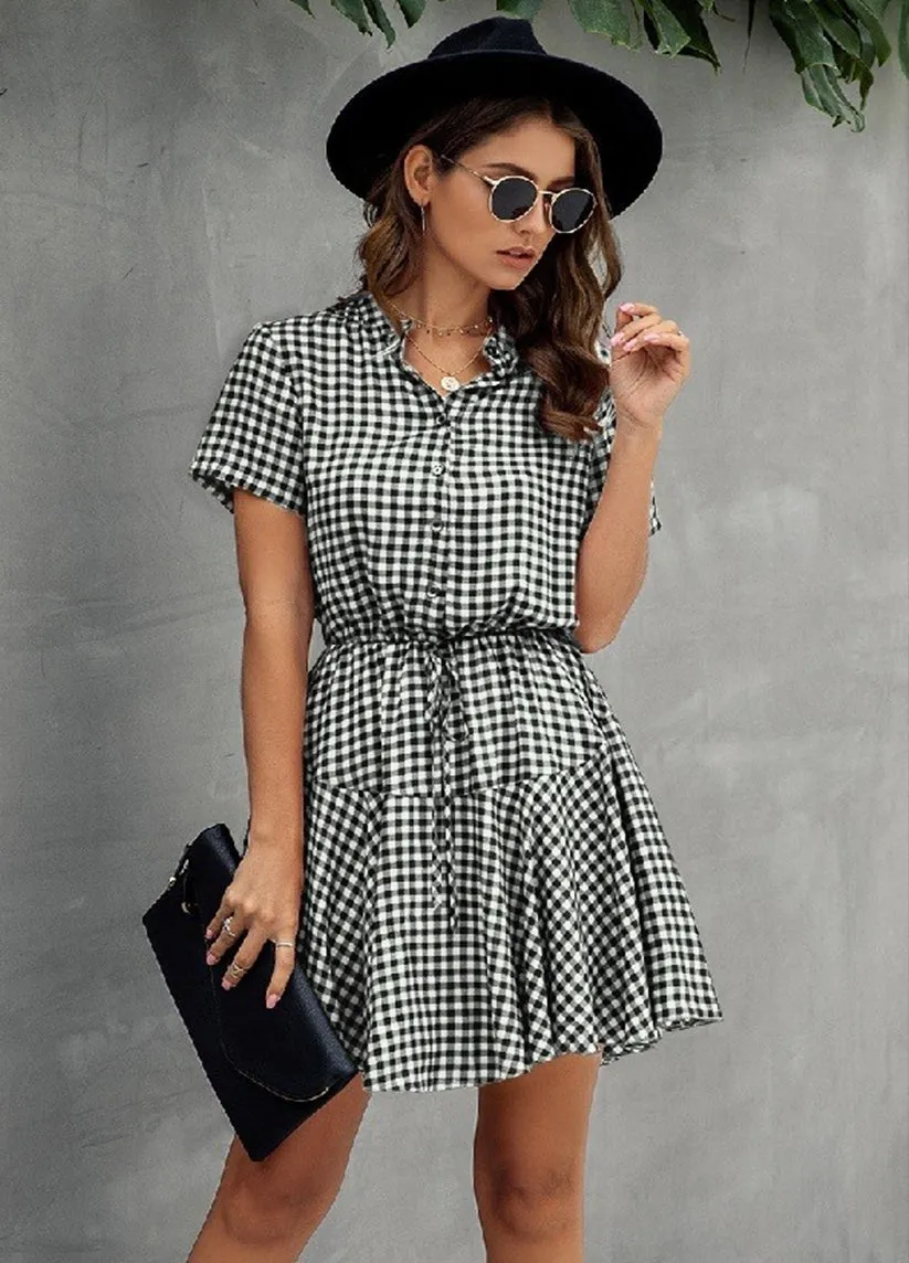 Jacie Plaid Mini Dress