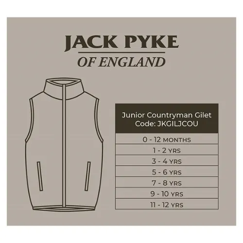 Jack Pyke | Junior Countryman Gilet | Dark Olive