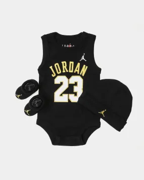 Jordan Infant Jordan 23 Jersey 3 Piece Set Black/Gold