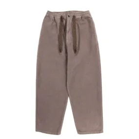 KAPITAL NAPPED HEAT-CORDUROY EASY PANTS GRAY